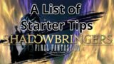 An actually serious list of tips for starting Final Fantasy 14
