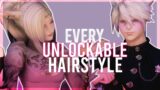 Every Unlockable Hairstyle in FF14! | FFXIV ♥