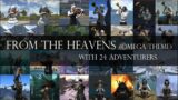 [FF14 Bard perfomance – From the Heavens (Omega's Theme) with 24 adventurers !! ] FF14- 알영4층 테마곡