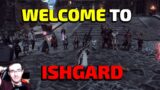 FFXIV Heavensward – Reaching Ishgard For The First Time Reaction – FFXIV Twitch Clips #Shorts