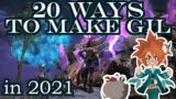 FFXIV – How to make gil in 2021! – 20 different methods for inspiration w. timestamps & guides.