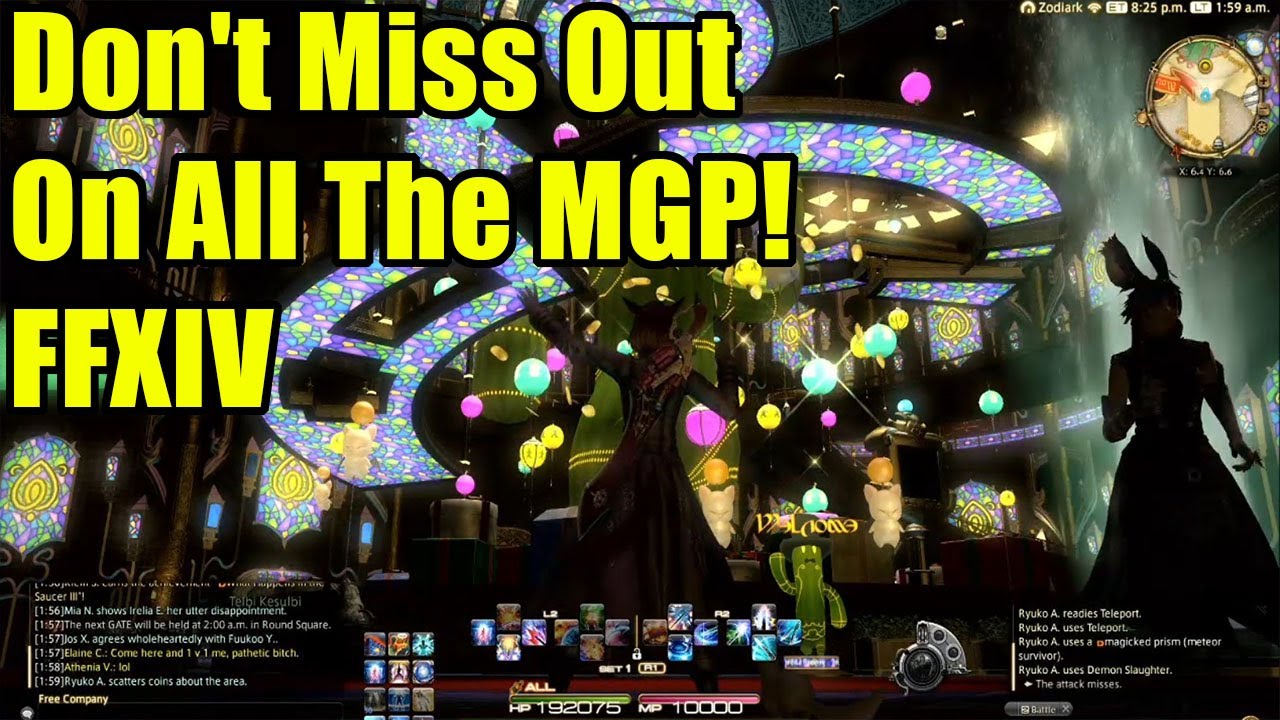 FFXIV Make It Rain Campaign 2021 (MGP FARM / GRIND Gold Saucer Event