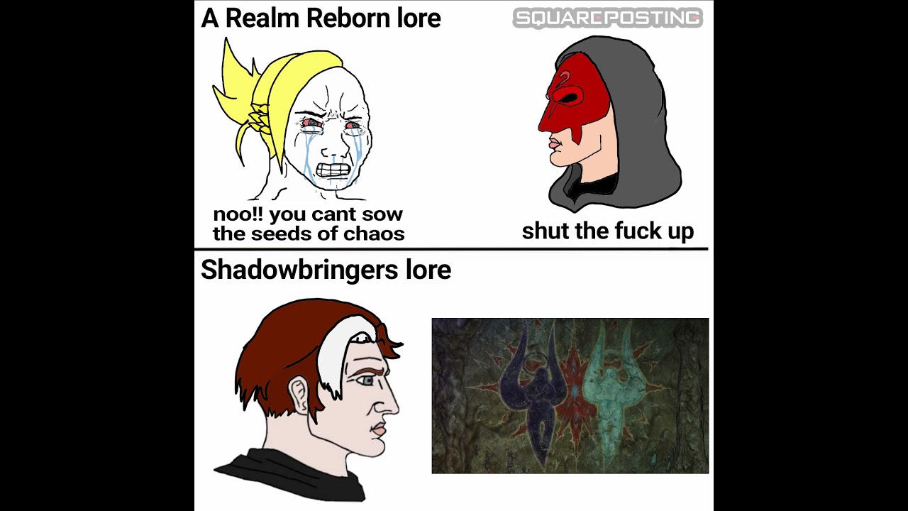 Final Fantasy XIV: A Realm Reborn vs. Shadowbringers Lore Meme - Final ...