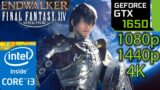 GTX 1650 4GB | Endwalker Final Fantasy XIV / 14 | 1080p 1440p 4K | i3 10100f | PC Benchmark