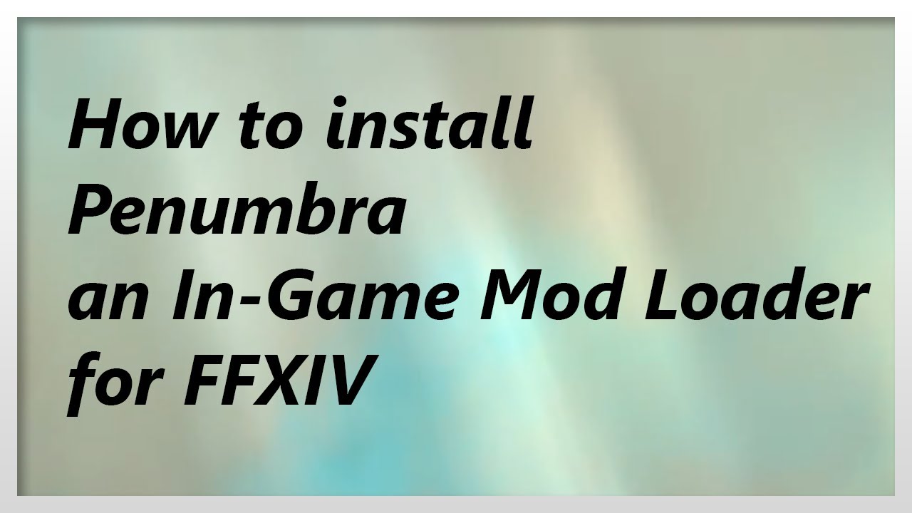 Install Guide for Penumbra for FFXIV (In-game Texture & Model ...