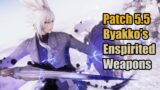 FFXIV Patch 5.5 Byakko's Enspirited Weapons Showcase | FFXIV Glamour
