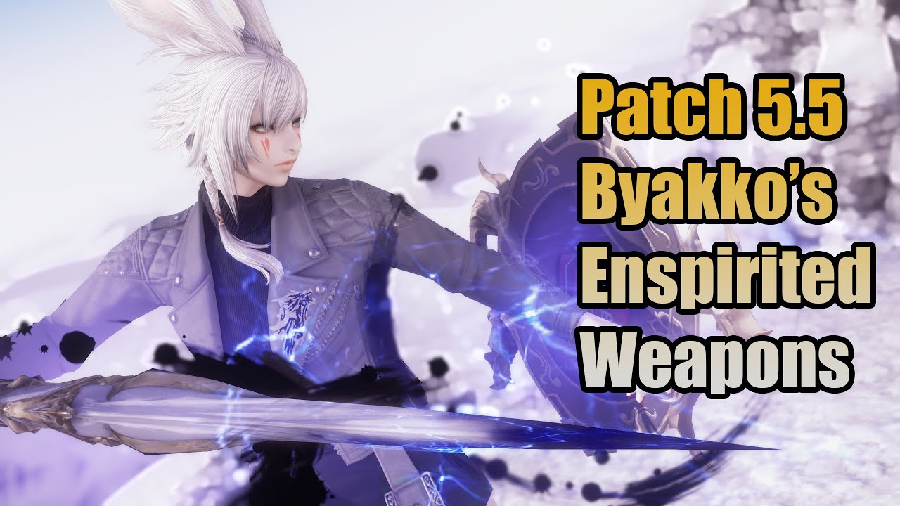 Ffxiv Patch 5 5 Byakko S Enspirited Weapons Showcase Ffxiv Glamour Final Fantasy 14 Videos
