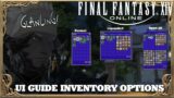 FFXIV: UI guide inventory options