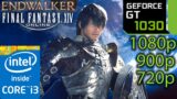 GT 1030 | Endwalker Final Fantasy XIV / 14 | 1080p 900p 720p | i3 10100f | PC Performance Benchmark