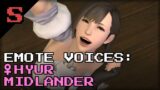 (FFXIV) Emote Voices: Female Hyur (Midlander)