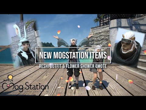 FFXIV: NEW Cash Shop Items - Reshi Outfit & Flower Shower Emote ...