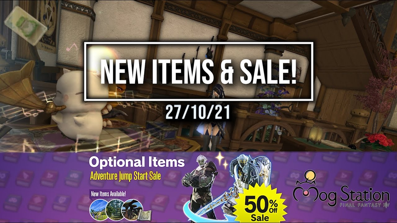 FFXIV New Cash Shop Items & 50 Job Boost / Story Skip Sale Final