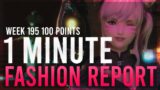 Fashion Report in 1 Minute! | Week 195 – Themed Anonymous Supporter | FFXIV