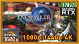 Final Fantasy XIV Endwalker Benchmark PC – Ryzen 5 3600 & RTX 3060 Ti | 1080p | 1440p | 4K