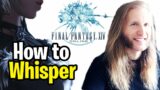 How to Whisper in Final Fantasy 14 (FFXIV)