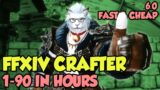 FFXIV: Crafting Leveling 1-90 CHEAP & QUICKLY – Endwalker 6.0