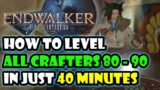 Final Fantasy XIV Endwalker How To Get All Crafters To 90 In UNDER 40 MINUTES
