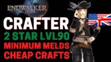 FFXIV 6.05 – Crafter 2 Star 35 & 70 Durability Minimum Requirements Macro / Level 90 Crafter FFXIV