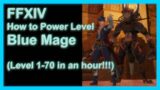 FFXIV – Blue Mage Power Leveling Guide – 1 to 70 in an hour!!!