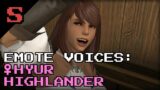(FFXIV) Emote Voices: Female Hyur (Highlander)