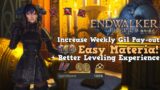 FFXIV Endwalker: Increase Weekly Gil Pay-out, Easy Materia & Better Leveling Experience