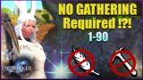 FFXIV Gatherers 1-90 Passively! No gathering required!