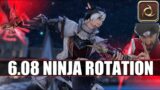 FFXIV – Ninja 6.08 – 4 Minutes Rotation Showcased – P4S Dummy