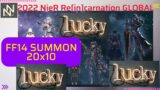 Nier Reincarnation Global | 2022 Final Fantasy 14 Collaboration Banner | 200 Pull | Lucky Day Again