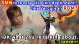 FFXIV – Like RDM, can't SMN be INT dependent recovery? – Clipping