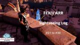 Final Fantasy XIV ARR Sightseeing log 21 – 30