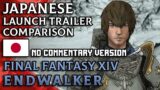 Final Fantasy XIV: Endwalker  – Japanese Launch Trailer Comparison (No Commentary Version)