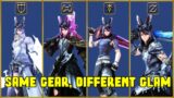 How to have different glams using the same gear in FFXIV!