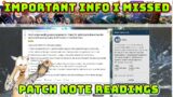 FFXIV: Important Info I Missed – Patch Note Reading Details