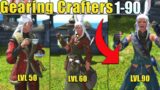 How to gear FFXIV crafters/gatherers in FFXIV 1-90!