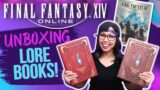 UNBOXING the Final Fantasy XIV Encyclopedia Eorzea Lore Books and Poster Collection 🤩