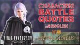 FFXIV – Characters Battle Quotes: Hythlodaeus (English Voice)
