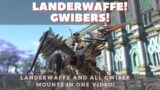 FFXIV – Shadowbringers Mount Showcase: All the Gwiber Mounts plus the Landerwaffe Mount!