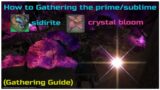 FFXIV endwalker patch 6.2 How to gather prime/sublime crystalbloom and sidirite