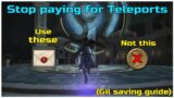 How to get aetheryte tickets for free teleporting in FFXIV