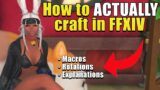 How to ACTUALLY craft in FFXIV | 50-89 crafting guide