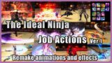 【FFXIV】The Ideal Ninja Job Actions Mod ver.1 preview
