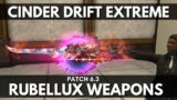 FFXIV Patch 6.3 – Rubellux Weapon Showcase (Craftable Weapons from Cinder Drift Extreme)
