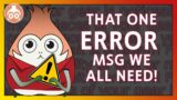 FFXIV | The ERROR msg we all really need!