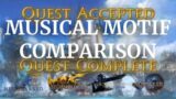 FINAL FANTASY XIV: Quest Accepted/Completed Jingles Motif Comparison