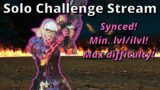 FFXIV Solo Challenge Stream! How much can you solo Synced?! #2