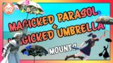 FFXIV | Magicked Parasol & Magicked Umbrella Mounts (Day/Night)