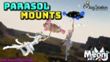 FFXIV: Parasol Mounts on the Cash Shop!