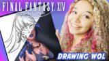 Final Fantasy 14 Character Art | Draw with me Digital Art  FFXIV