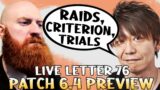 Final Fantasy XIV Patch 6.4 Preview | Xeno Reacts To Live Letter 76