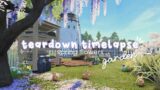 Reverse Teardown Timelapse: Spring Flower Garden | FFXIV Housing